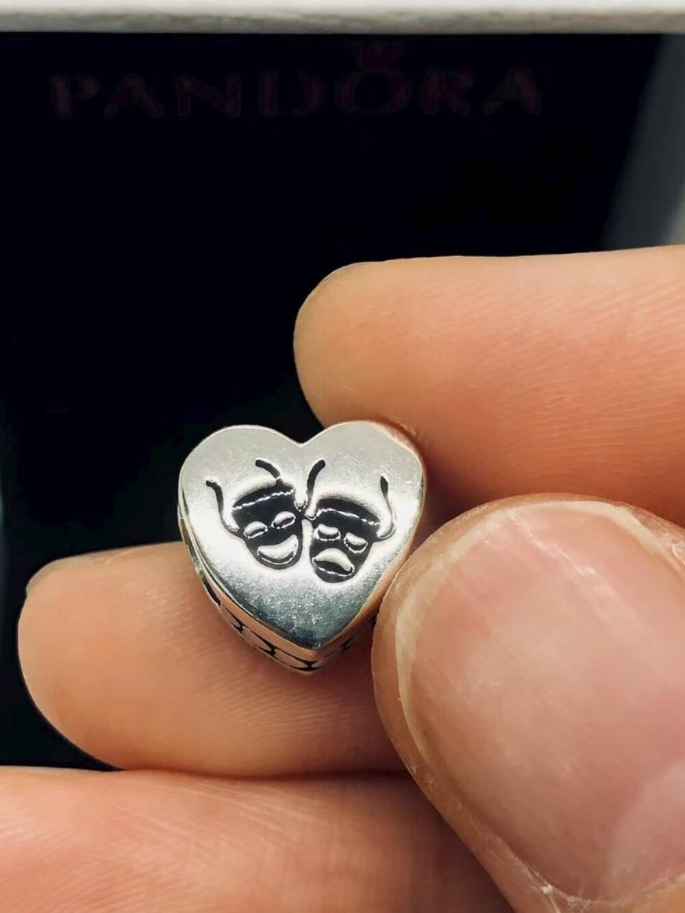 ✨🔥Pandora The World Is Your Stage Theater Mask Dangle Charm Pendant S925 Silver